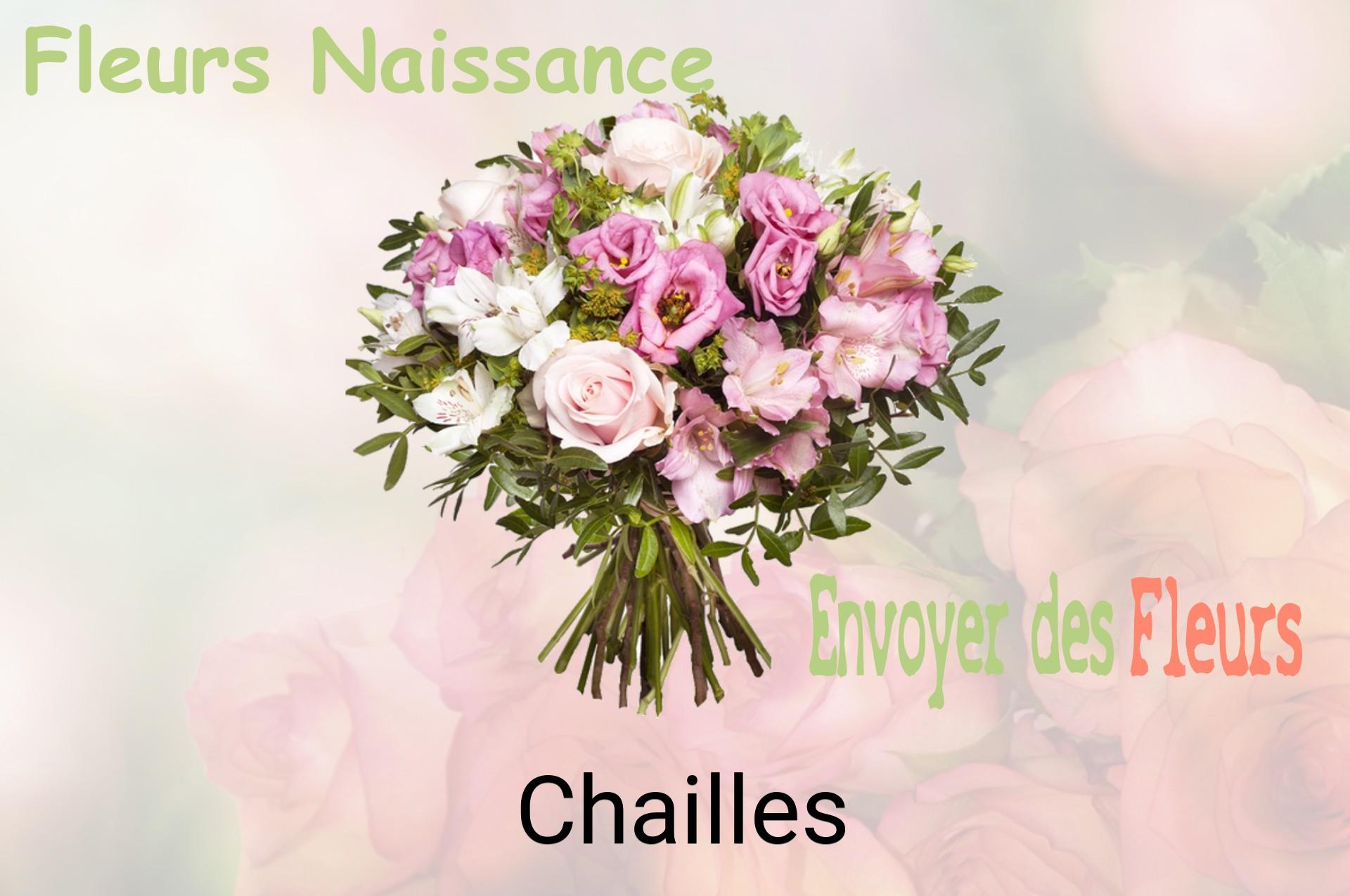 Bouquet de fleurs de naissance livré à Chailles